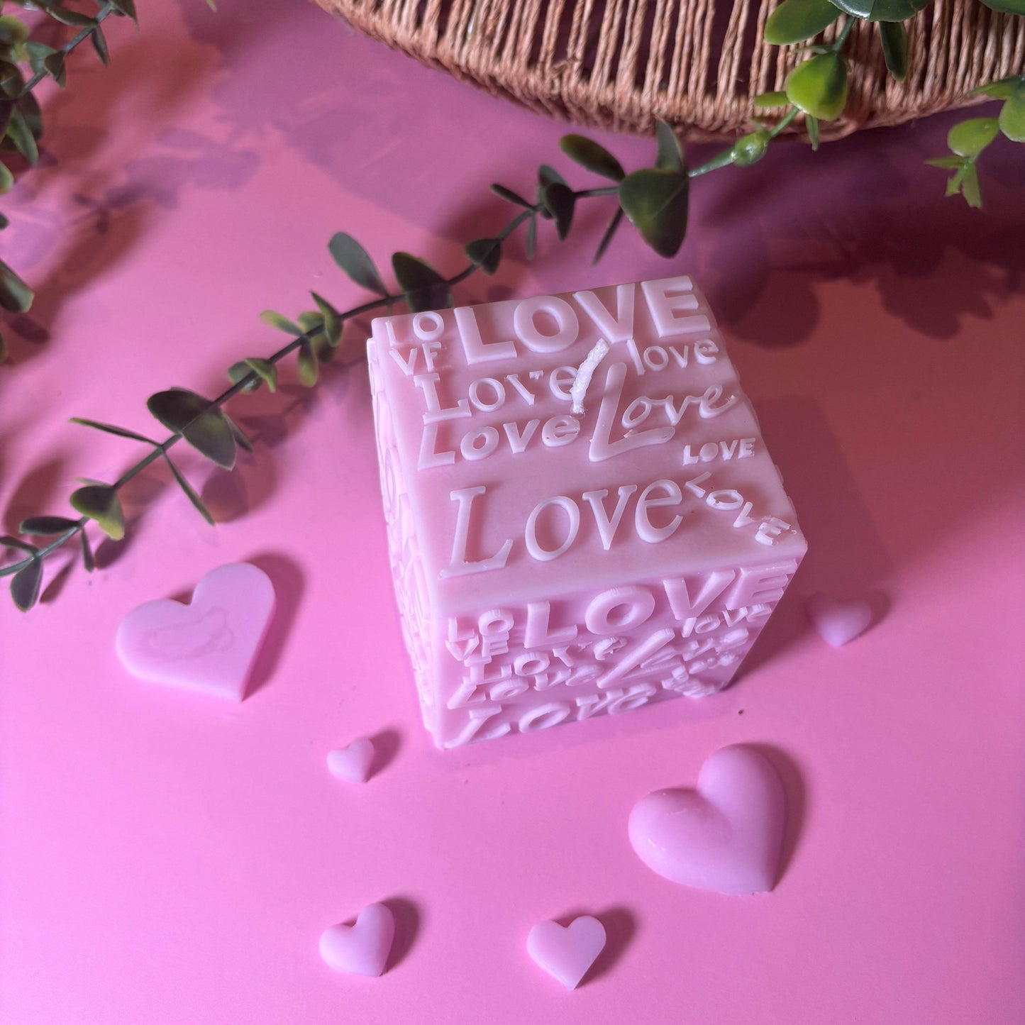 Love Block Candle – Bold Shape, Endless Sentiment - AuraLux