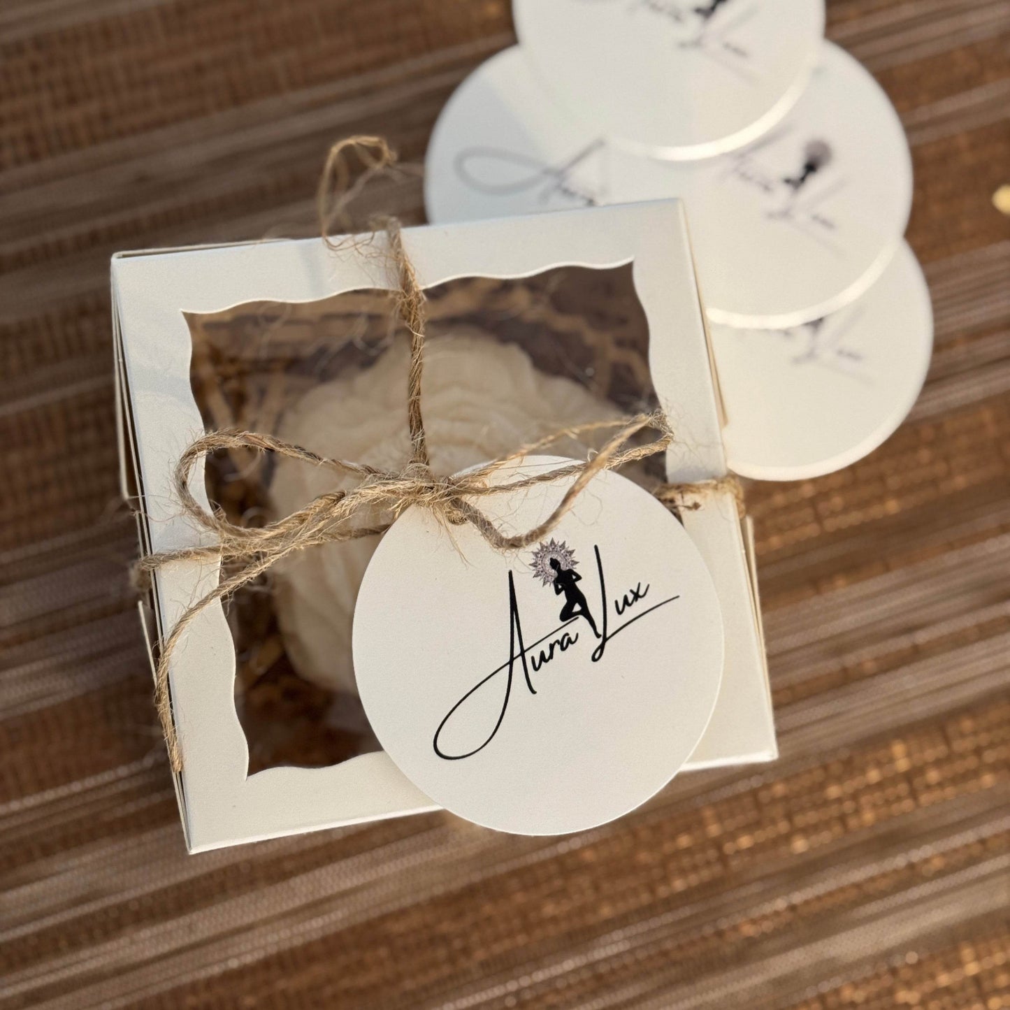 Peony Candle – Handcrafted Sculpted Rose Candle for Elegant Gifting - AuraLux