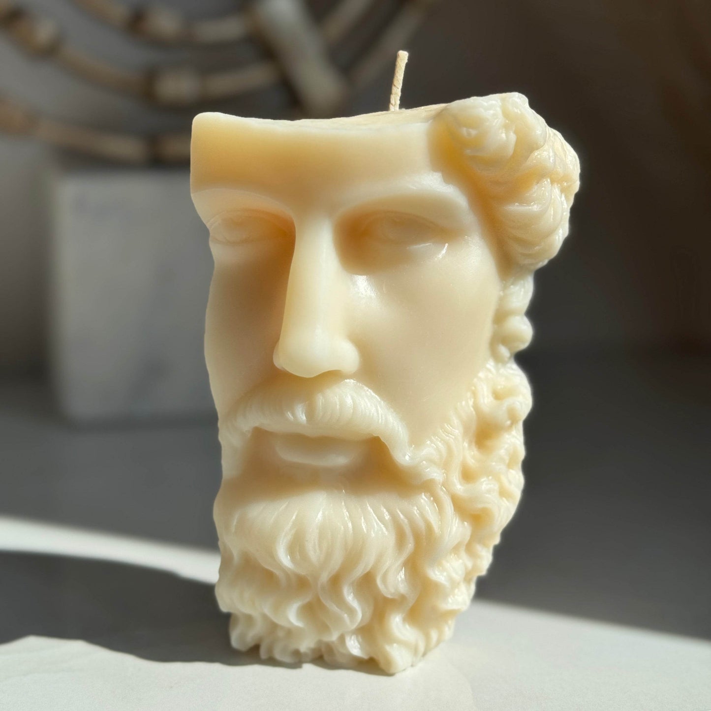 Prometheus Candle – A Flame of Strength & Presence - AuraLux