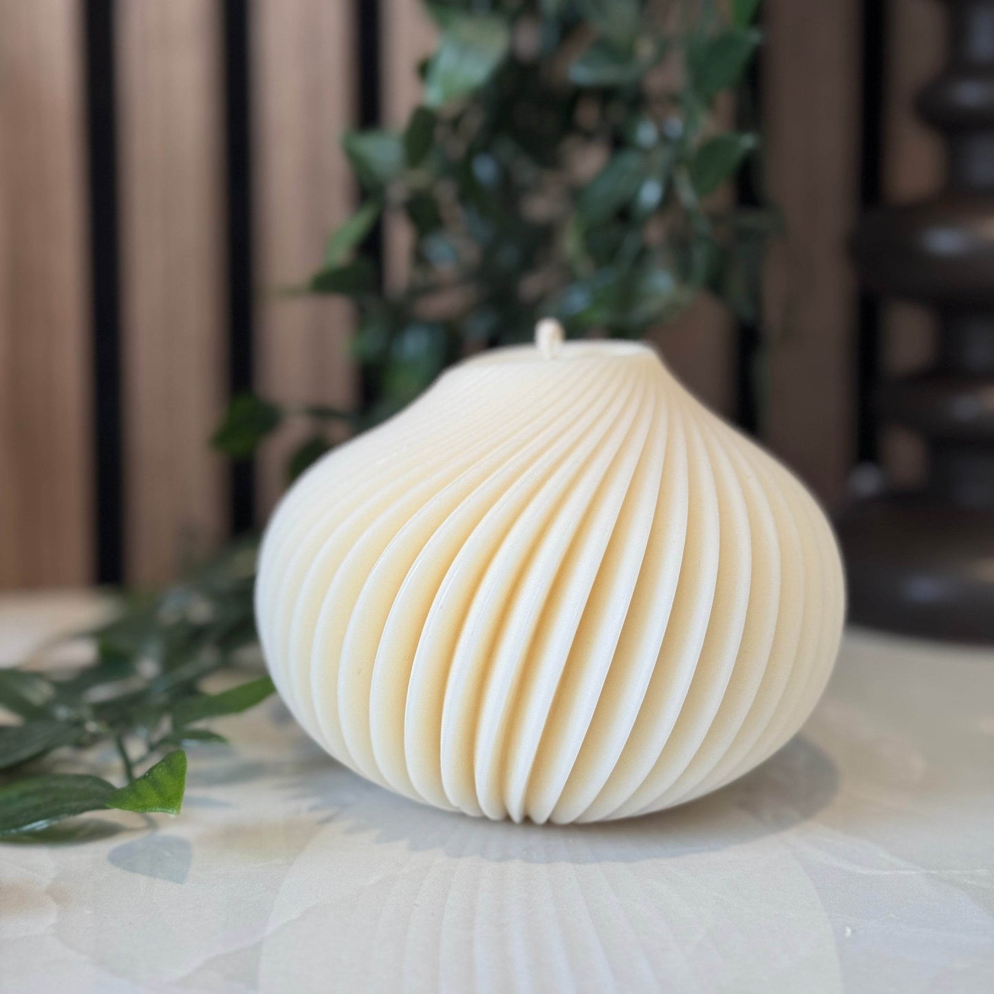 Swirl Candle – Sculpted Calm in Motion - AuraLux