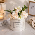 Elegant White Floral Candle Bouquet 🤍