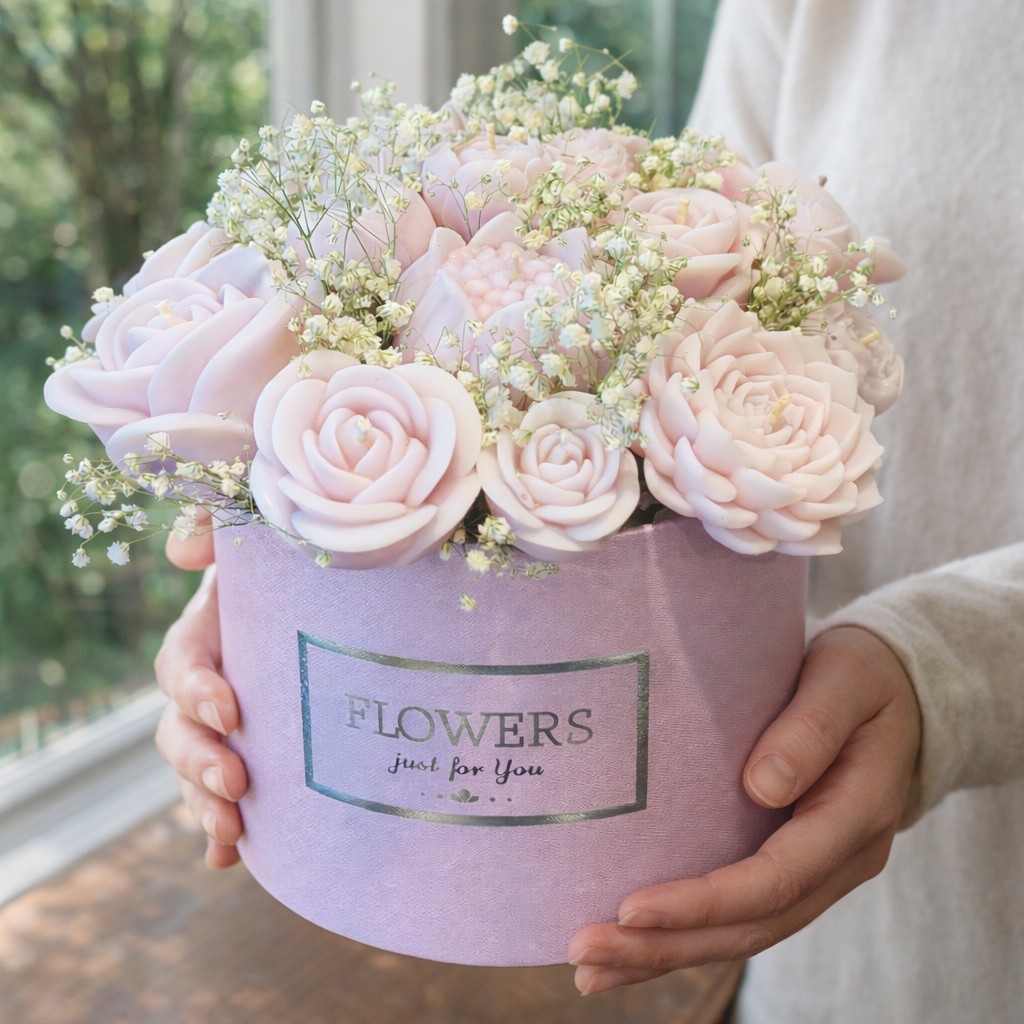 Purple Candle Bouquet