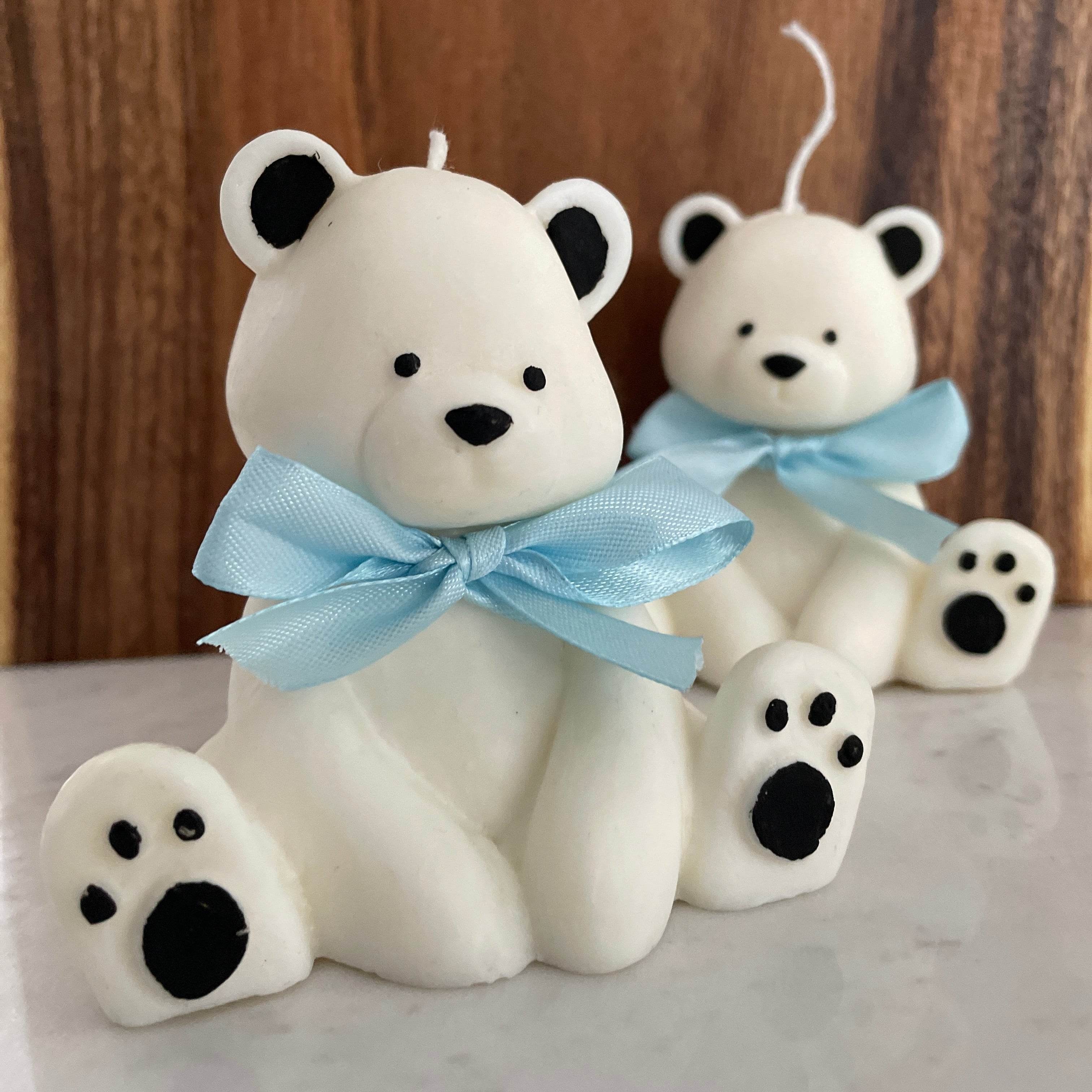 Bowtie Bear Candle – A Timeless Keepsake of Elegance & Charm - AuraLux