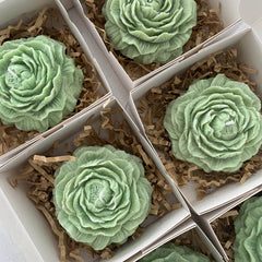 Peony Candle – Handcrafted Sculpted Rose Candle for Elegant Gifting