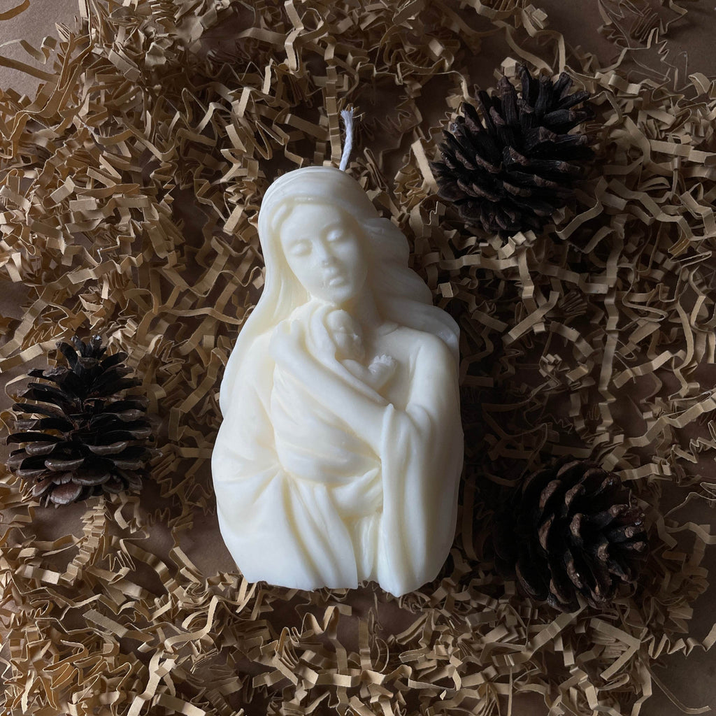 Mother Mary Candle – A Gentle Tribute to Love - AuraLux