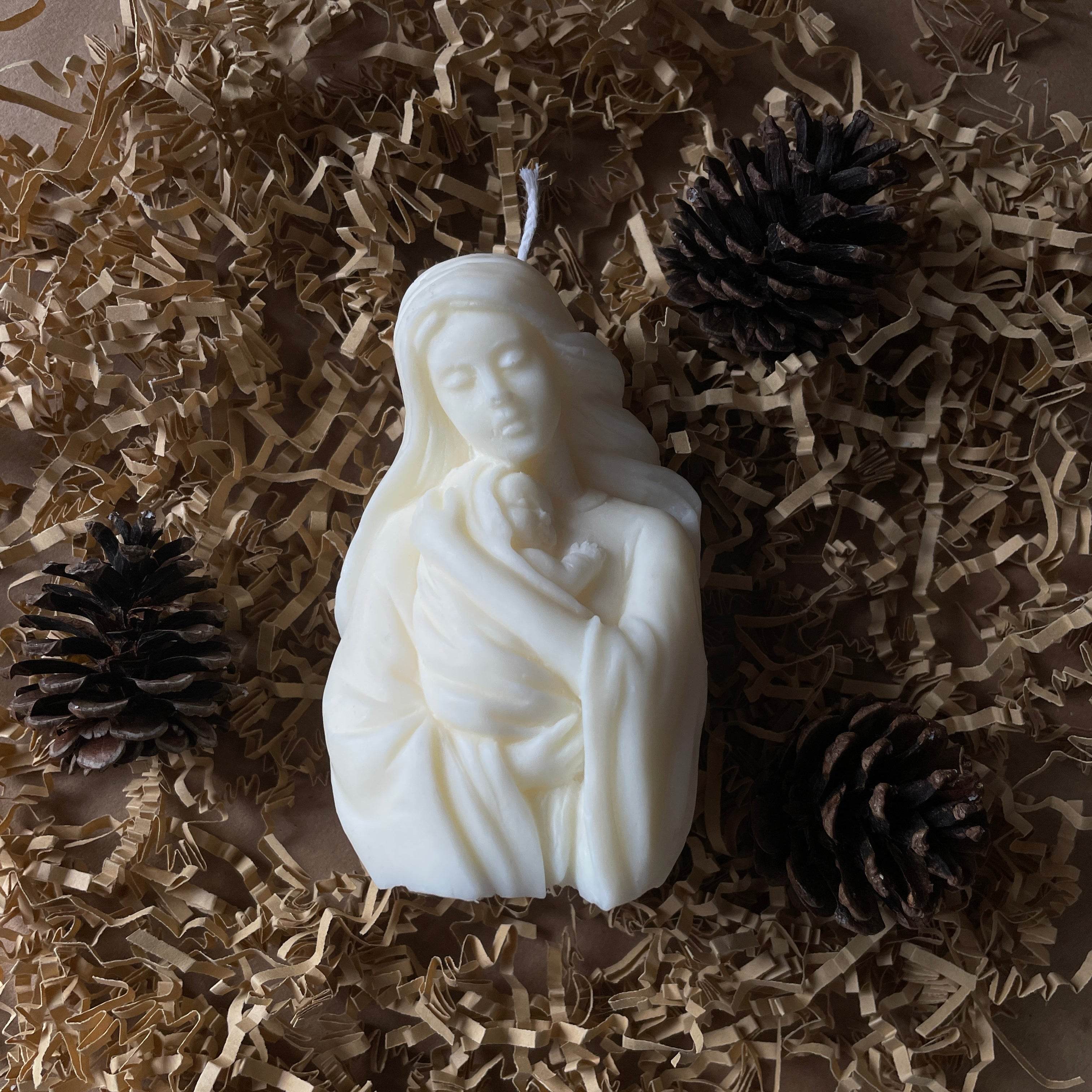 Mother Mary Candle – A Gentle Tribute to Love - AuraLux