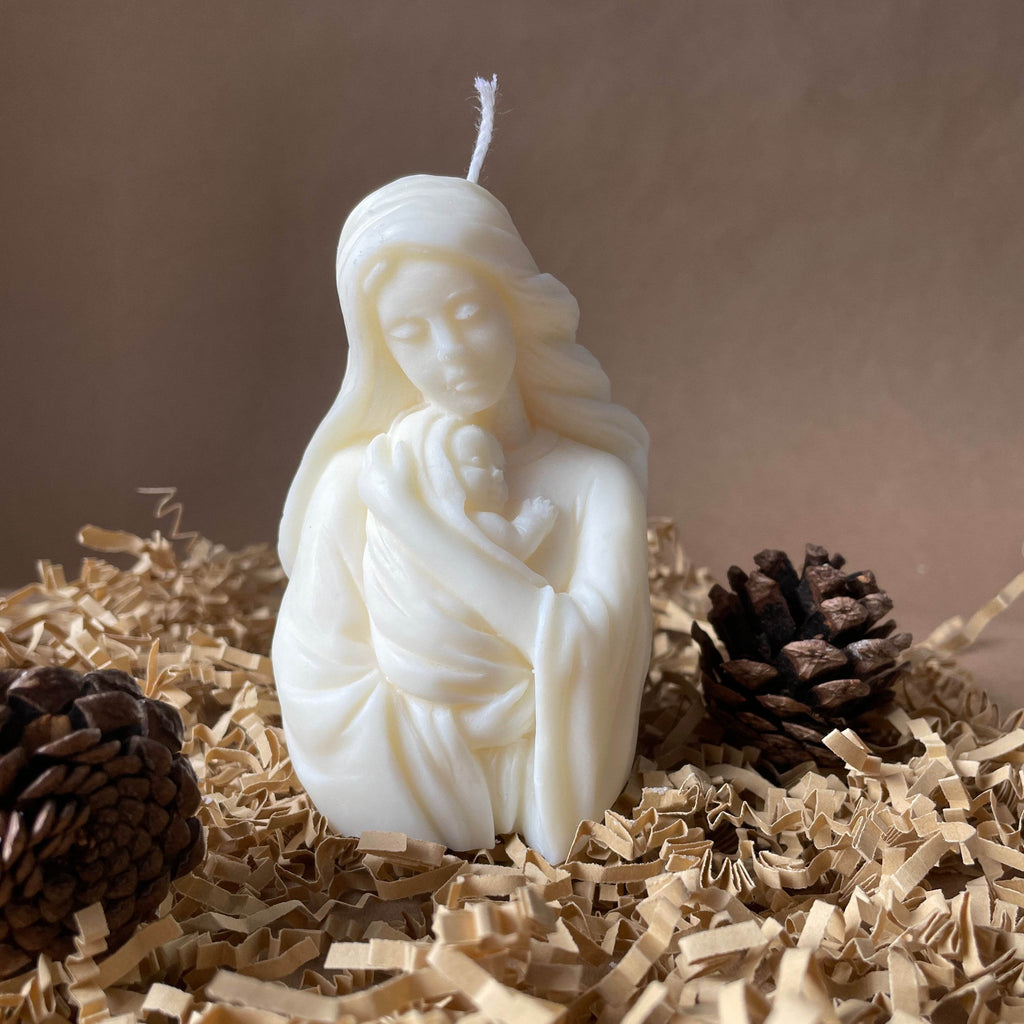 Mother Mary Candle – A Gentle Tribute to Love - AuraLux