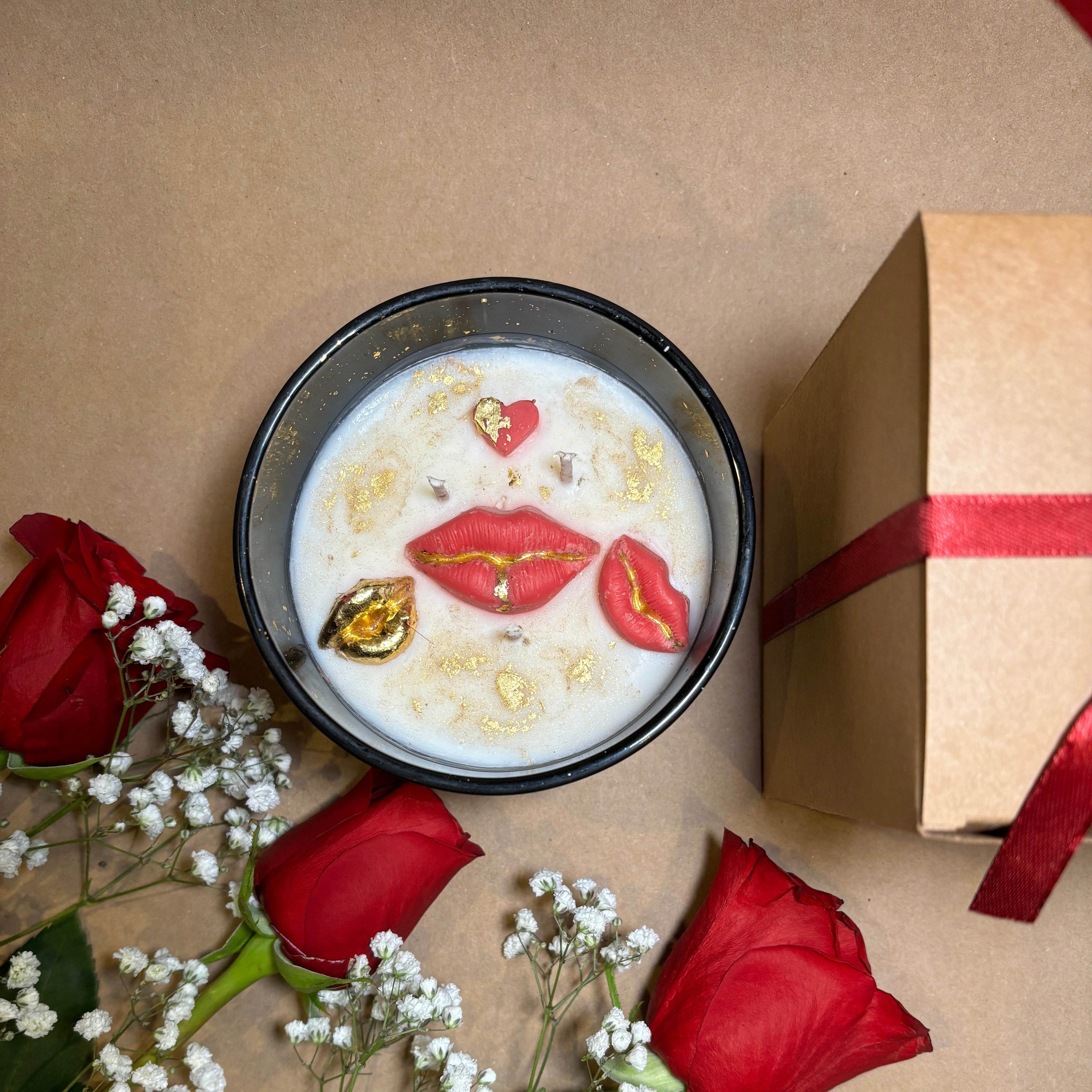 Red Lips Candle – A Symbol of Romance & Luxury - AuraLux