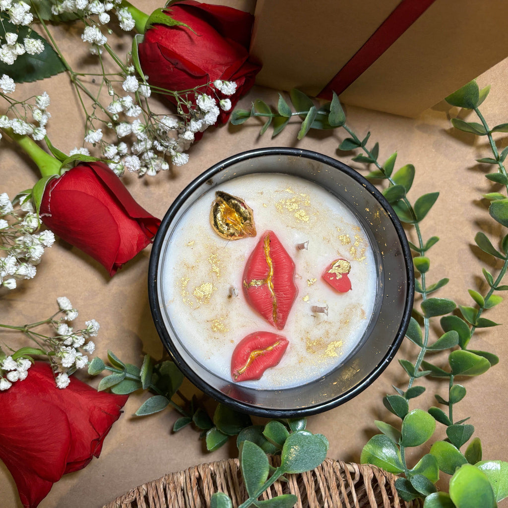 Red Lips Candle – A Symbol of Romance & Luxury - AuraLux
