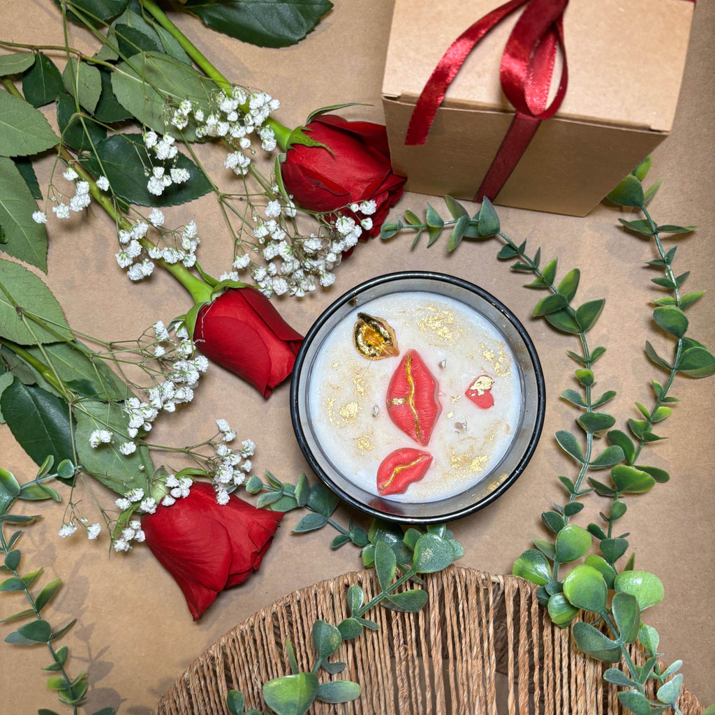 Red Lips Candle – A Symbol of Romance & Luxury - AuraLux