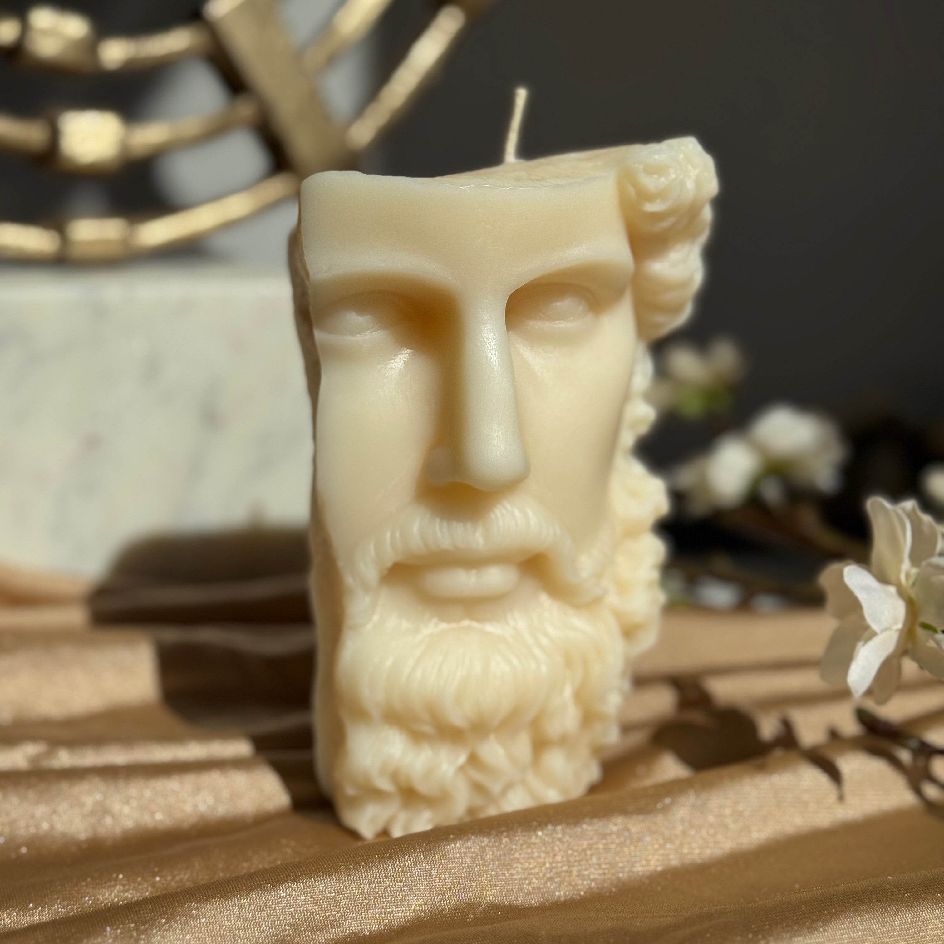 Prometheus Candle – A Flame of Strength & Presence - AuraLux