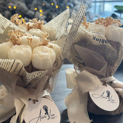 Off-White Petit Bouquet – Wrapped in Soft Whispers of Elegance