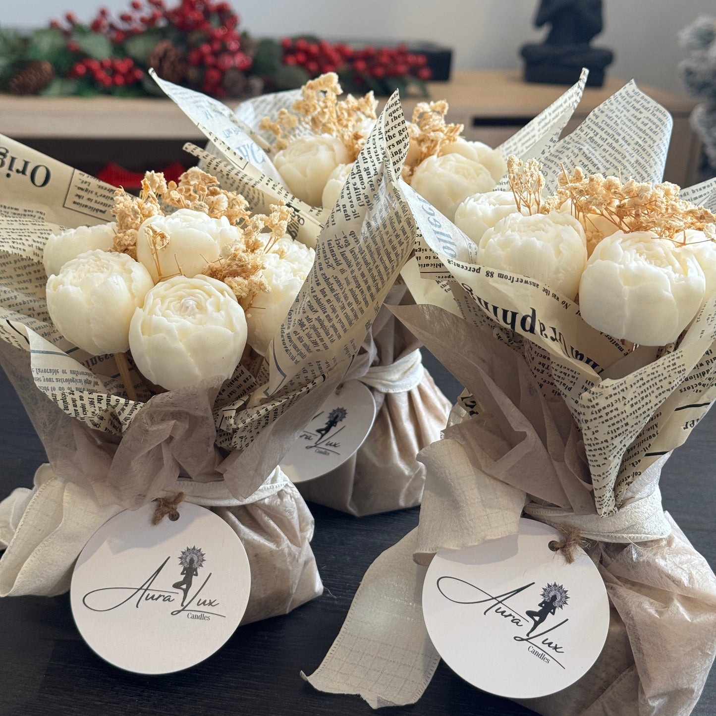 Off-White Petit Bouquet – Wrapped in Soft Whispers of Elegance