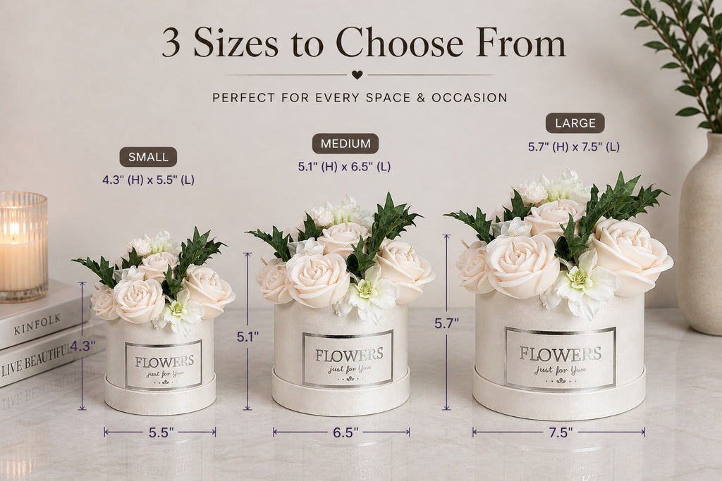 Elegant White Floral Candle Bouquet 🤍