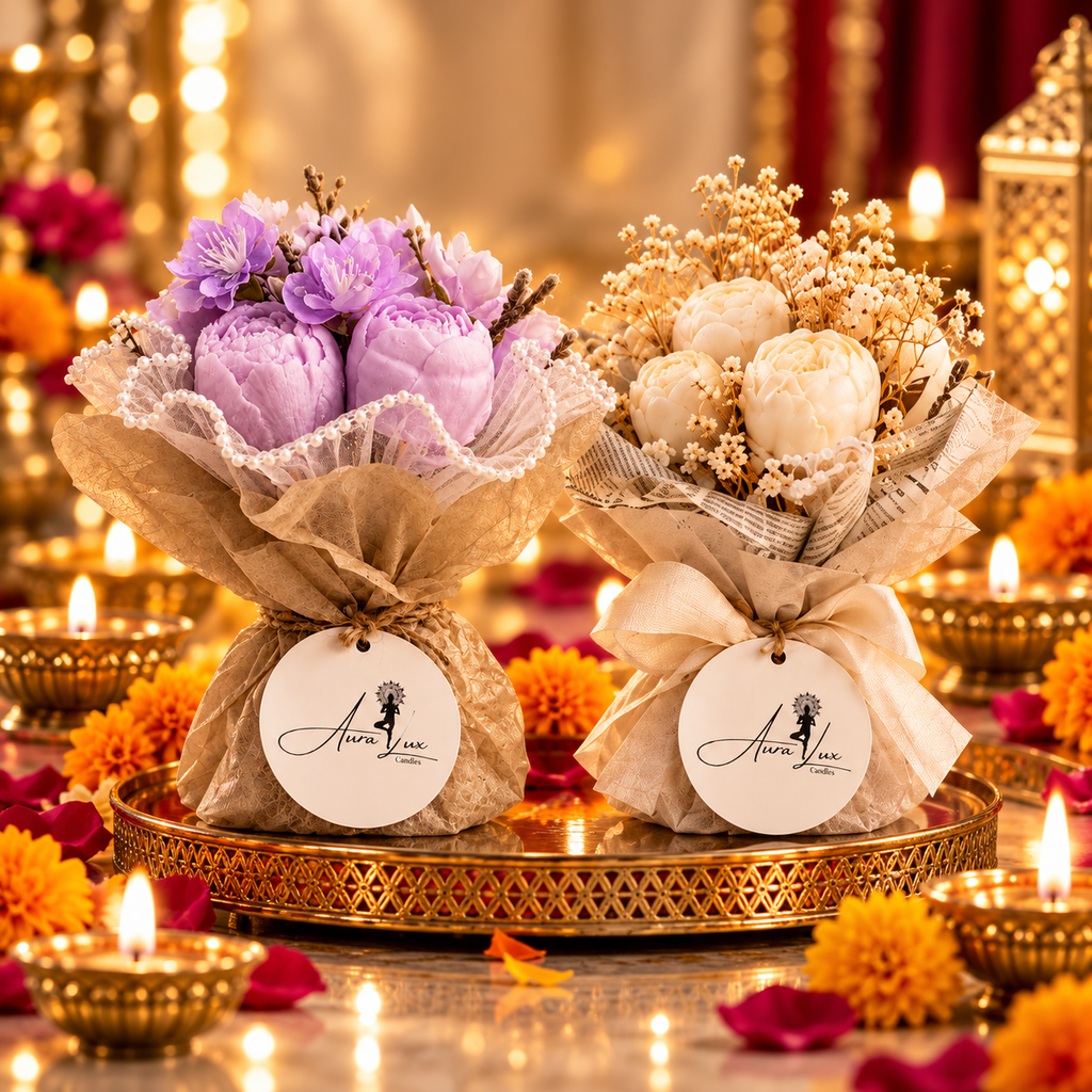 DIWALI Petit Candle Bouquet x2