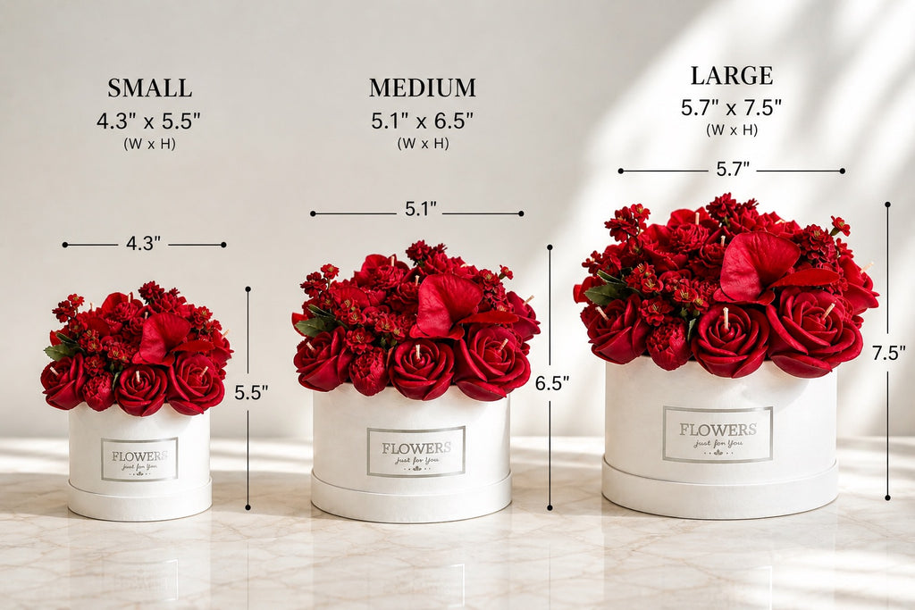 Luxury Red Floral Candle Bouquet 🌹