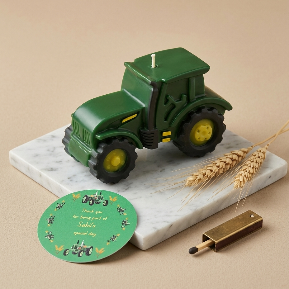 Tractor Candle