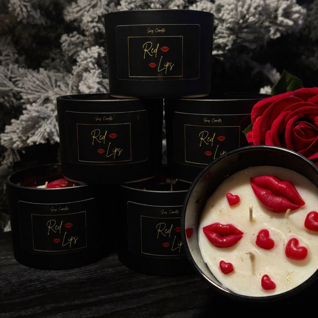 Red Lips Candle