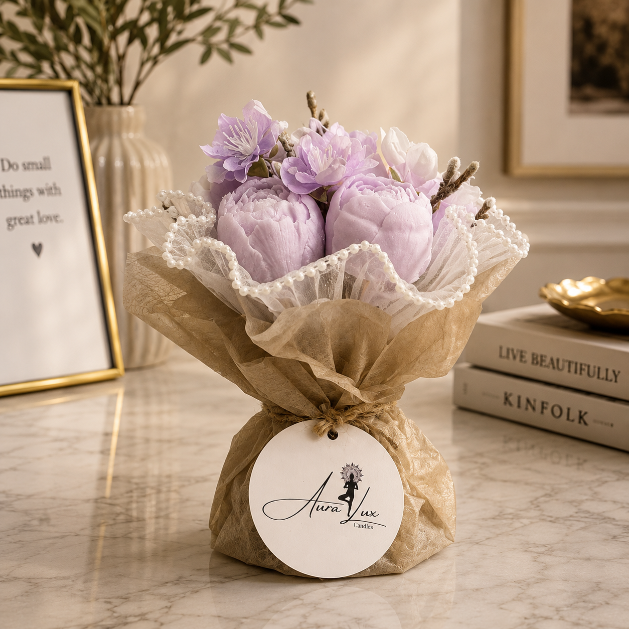 Petit Floral Candle Bouquet 🌸