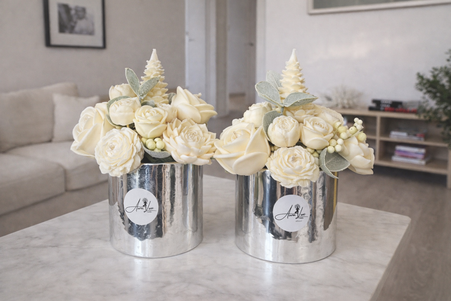 White Candle Bouquet