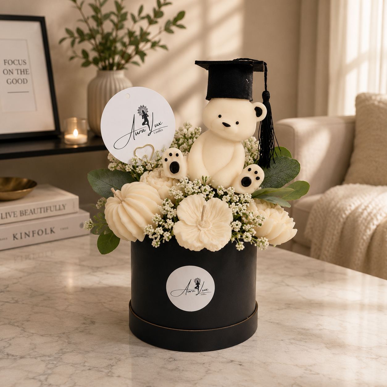 Graduation Celebration Floral Candle Bouquet 🎓