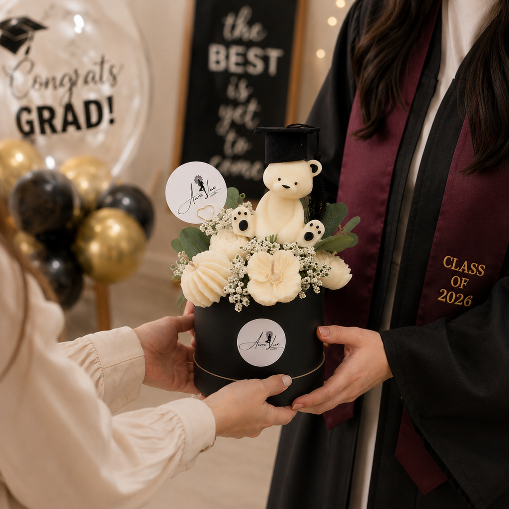 Graduation Celebration Floral Candle Bouquet 🎓