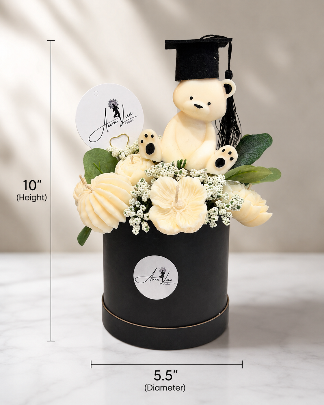 Graduation Celebration Floral Candle Bouquet 🎓